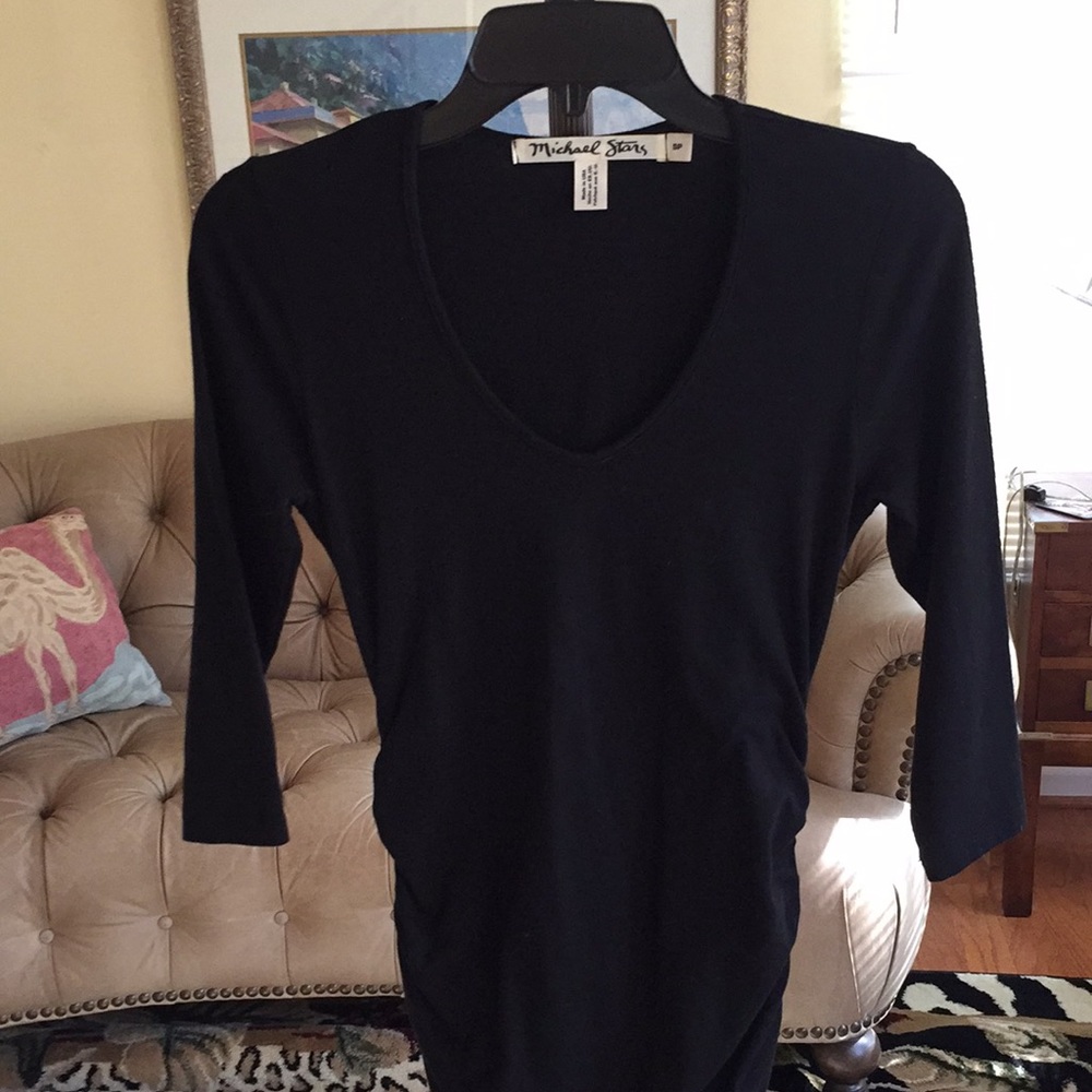 Black size small MS ruched dress. Tight and sexy!